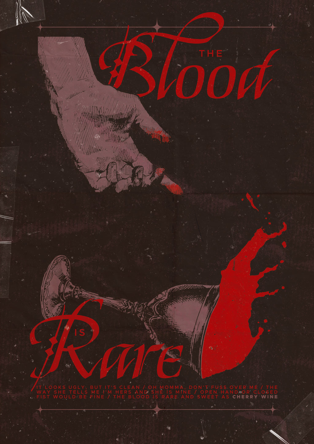 The Blood Is Rare | Poster Style Print