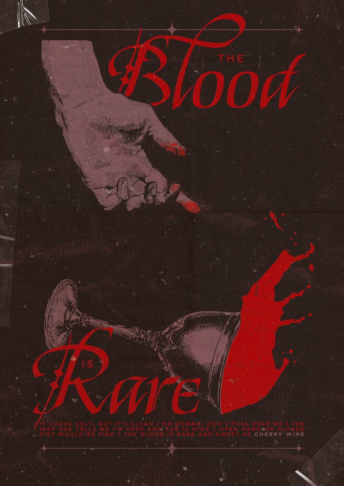 The Blood Is Rare | Poster Style Print
