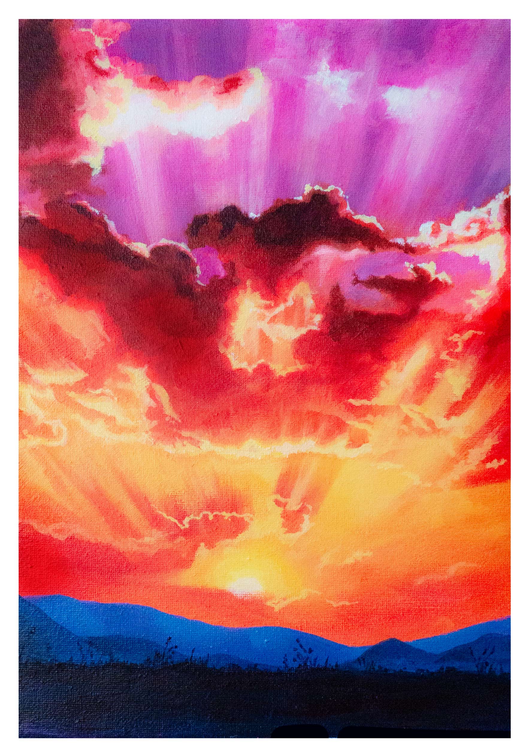 Before The First Light | Original Acrylic Painting